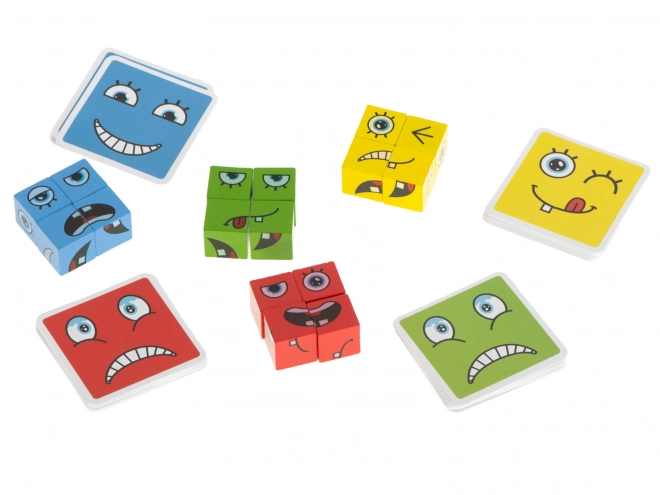 Creatieve blokken gezicht veranderend
