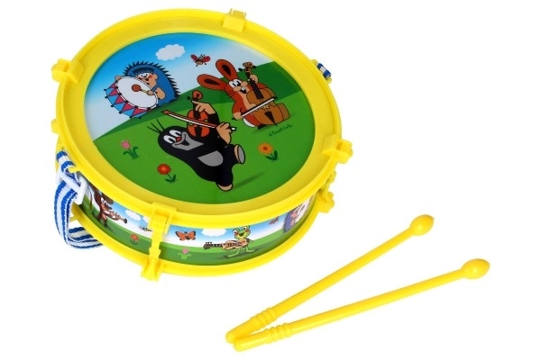 Krtek/Krtečkův trommel kunststof 20 cm + 2 stokjes in doos