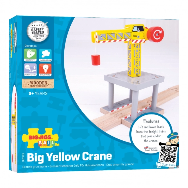 Bigjigs Rail Grote Gele Kraan