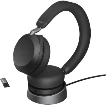 Jabra Evolve2 75 draadloze headset met actieve ruisonderdrukking