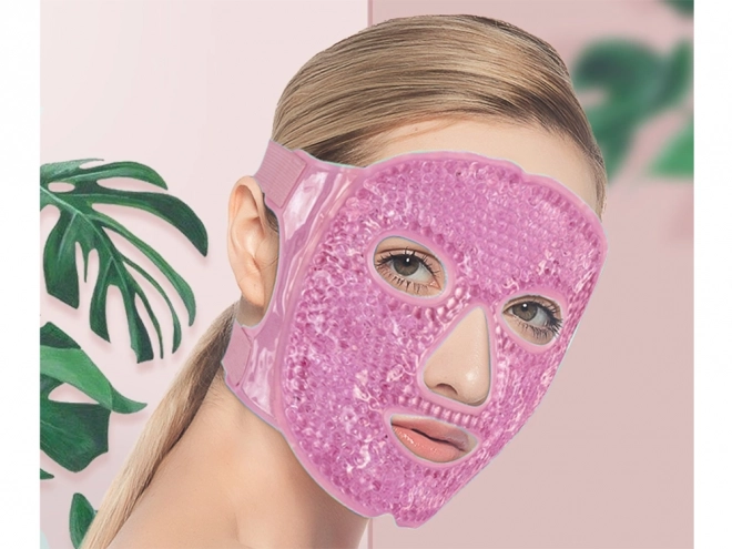 Verkoelende verwarmende gezichtsmasker gel voor ogen relx – roze