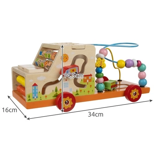 Houten educatieve auto-kast Kruzzel