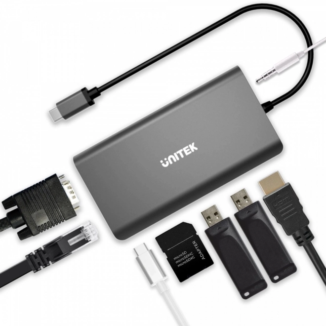 Universele USB-C Hub 8-in-1 Unitek