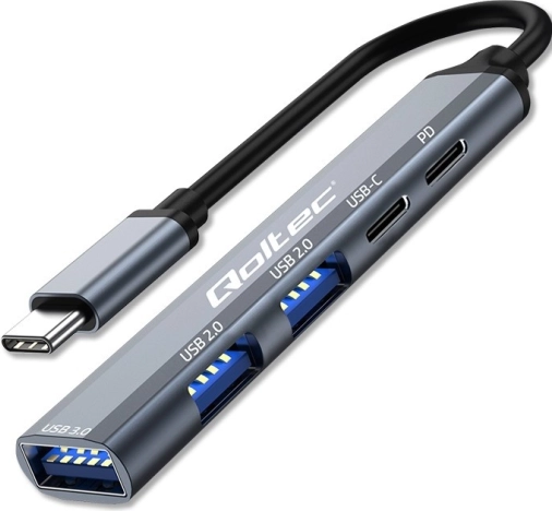 USB‑C hub 5-in-1 met PD, USB‑C, USB 3.0 en 2× USB 2.0