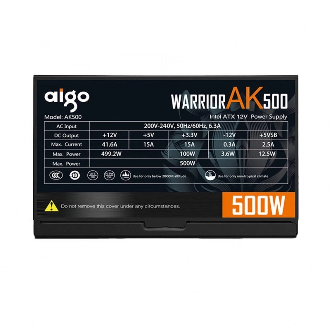 Computerstroomvoorziening Aigo Warrior AK500 zwart