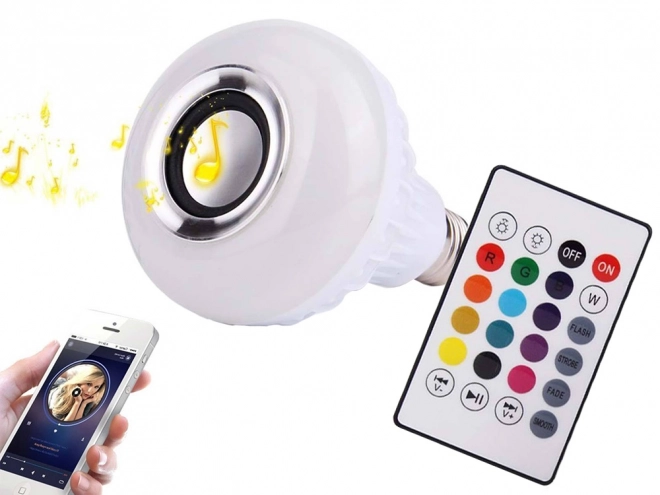 Kleurige LED-lamp met luidspreker en afstandsbediening