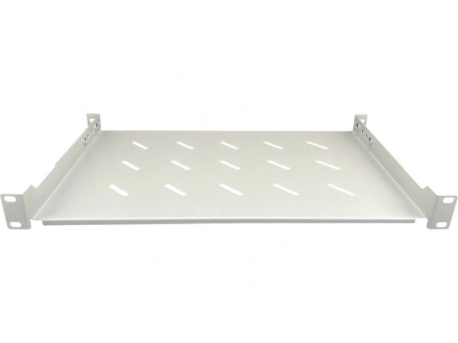 Vaste plank 19 inch 1U, diepte 280 mm, grijs