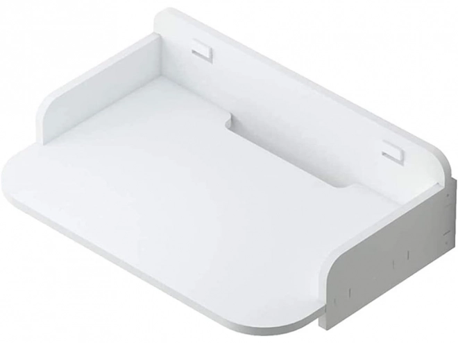 Wandplank voor boeken witte bloem