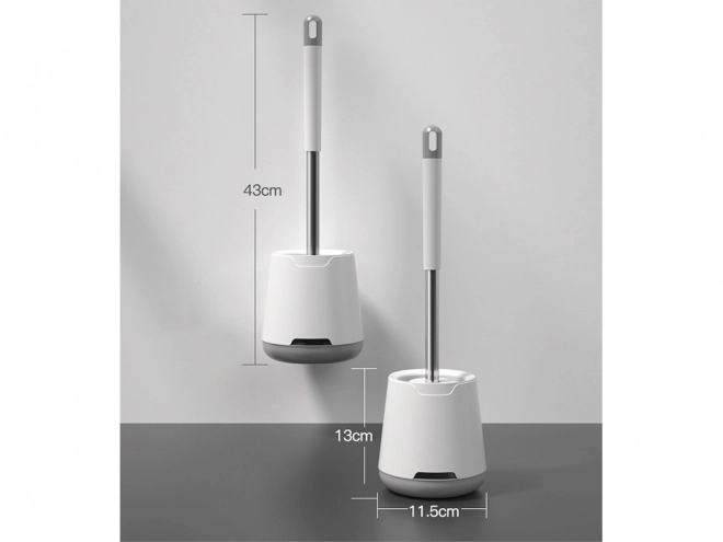 Siliconen hangende WC-borstel met houder