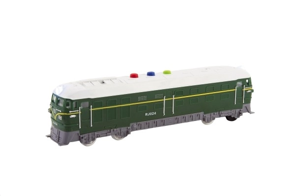 Kunststof locomotief met licht- en geluidseffecten
