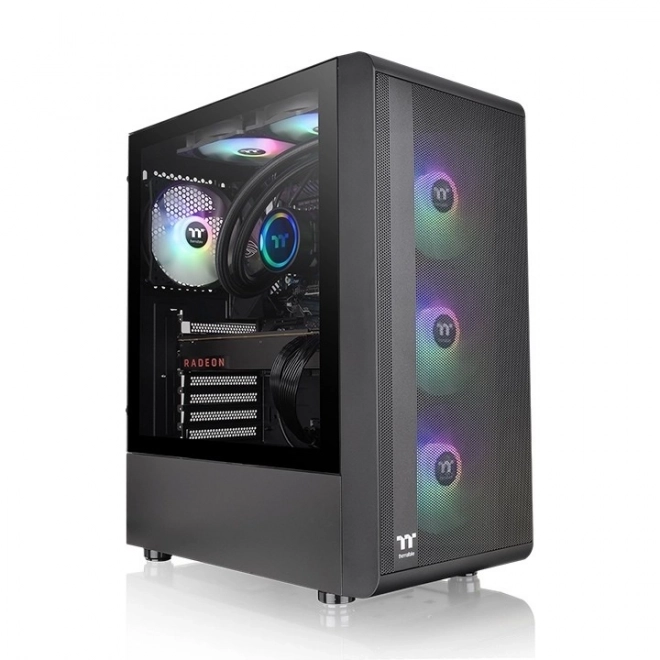 Computerbehuizing S200 met gehard glas en RGB-verlichting