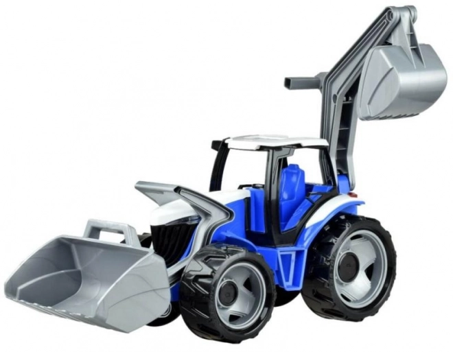 Tractor Lena met schep en graafmachine groen-rood