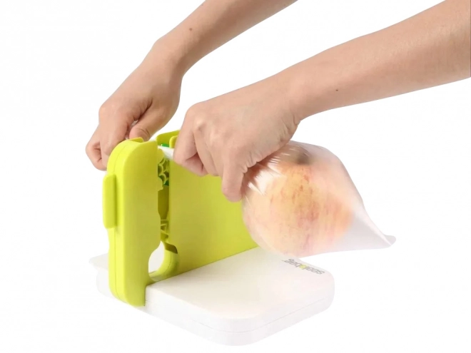 Apparaat voor het sluiten van plastic zakken