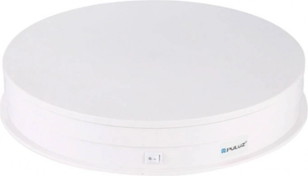 Elektrische draaibare fototafel PULUZ 30 cm USB wit