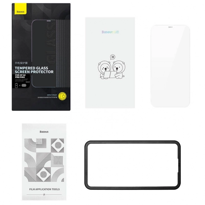 Beschermend glas Baseus Schott HD voor iPhone 12 Pro Max