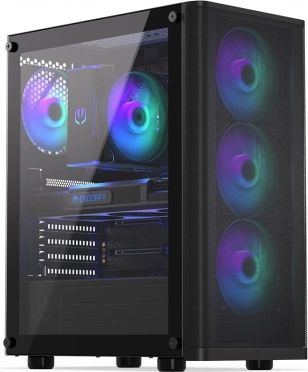 ENDORFY Ventum 200 ARGB gaming-pc-behuizing met gehard glas en uitstekende airflow
