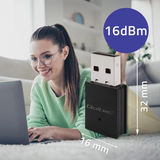 Draadloze mini-adapter Wi-Fi en Bluetooth 4.0 USB