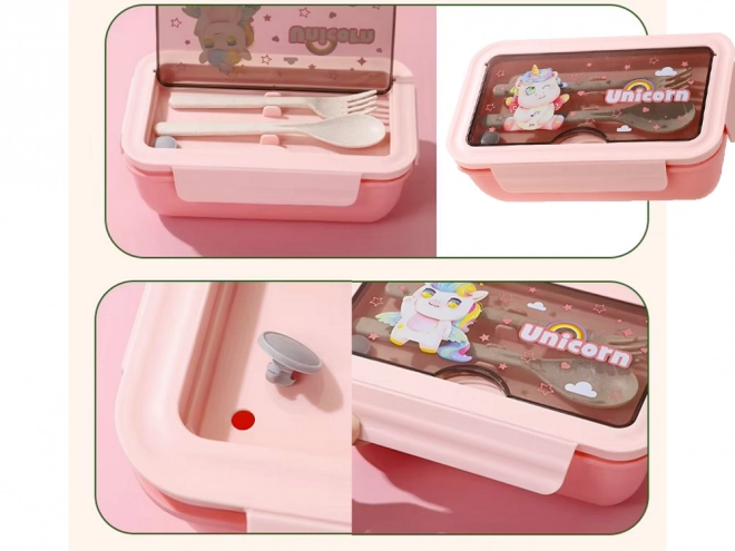 Multifunctionele lunchbox met bestek