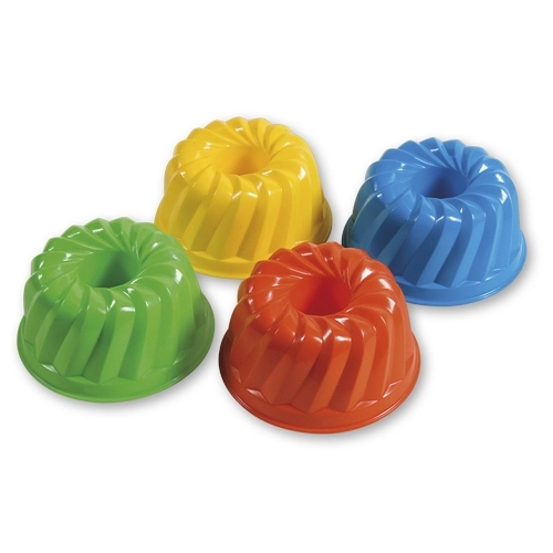 Androni model voor zand, taartvorm met een diameter van 12 cm – Geel