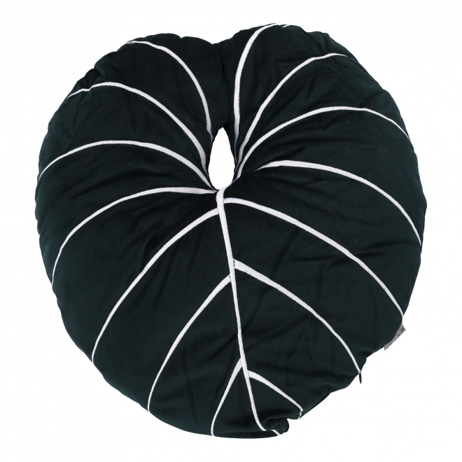 Decoratief pluche kussen in de vorm van een blad
