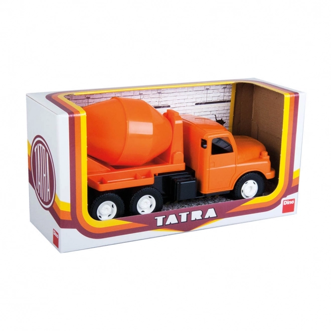 Auto Tatra 148 - oranje betonmixer