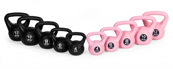 Kettlebell voor oefening zwart - 10kg