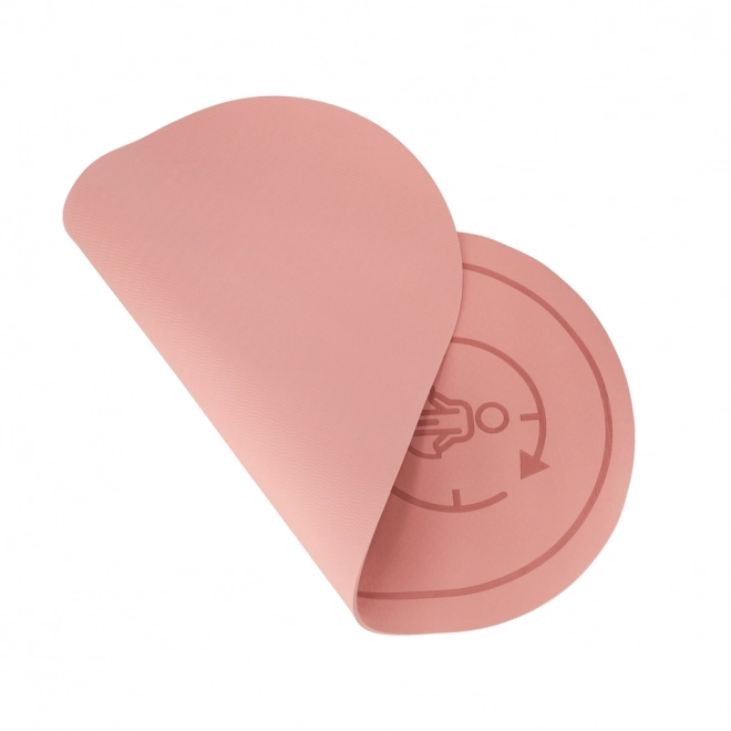 Mat voor yoga oefenen met antislip akoestische isolatie 127x63x0,6 cm roze