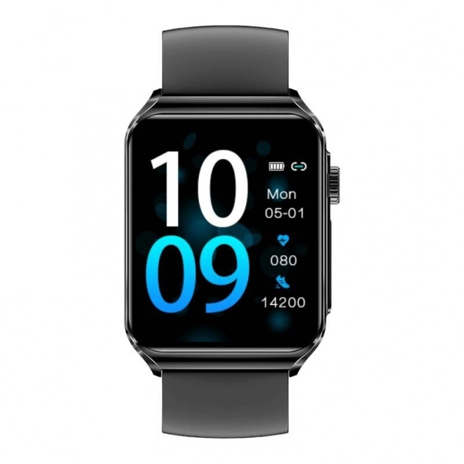 Slimme horloge BlitzWolf met zwarte siliconen band