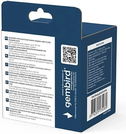 Snel laden 3× USB tot 15,5 W