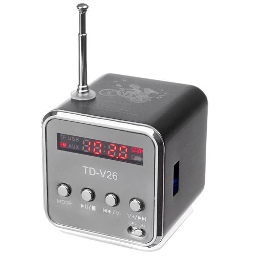 Draagbare Bluetooth-luidspreker met radio en LCD-scherm TD-V26