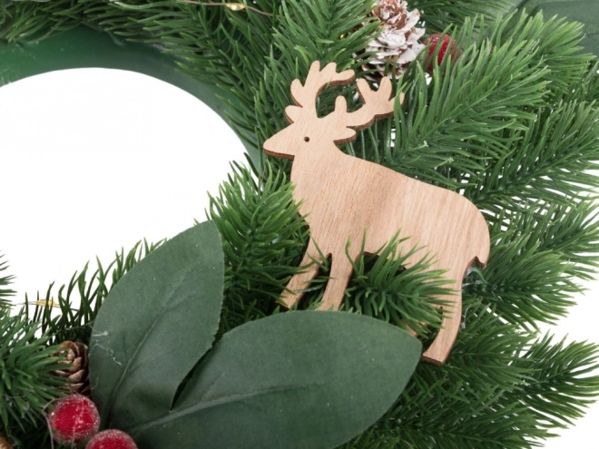 Kerst LED krans met decoraties
