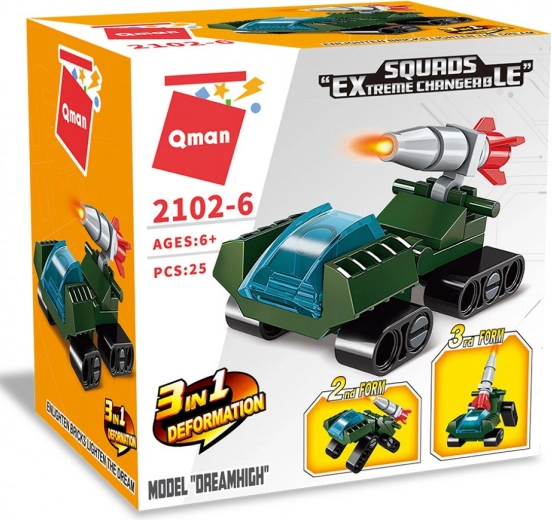 3 in 1: drie modellen in één verpakking