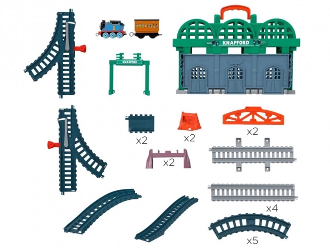 Fisher-Price Treintje Thomas en Vrienden Station Grodkov trein