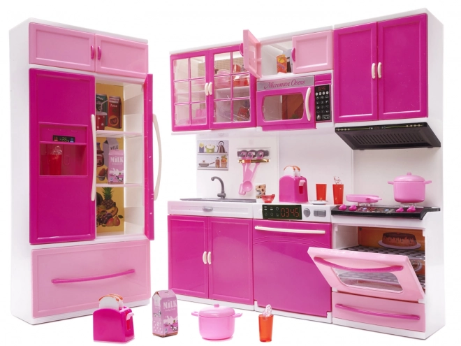 Poppenkeuken 4-modules met LED-effecten