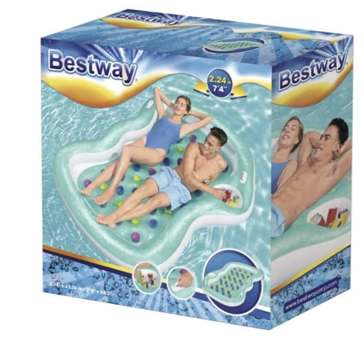 Dubbel opblaasbaar luchtbed - BESTWAY 43045