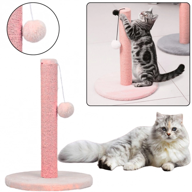 Krabpaal voor katten toren roze