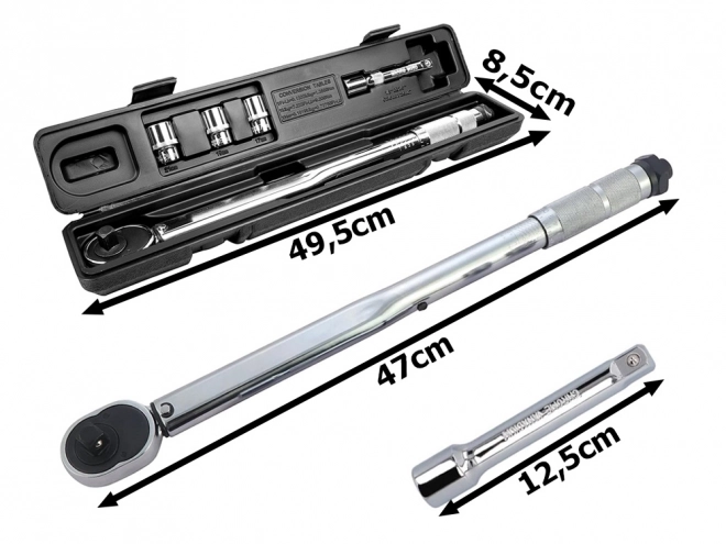 Dynamometrische set met sleutelkast 40-210 Nm
