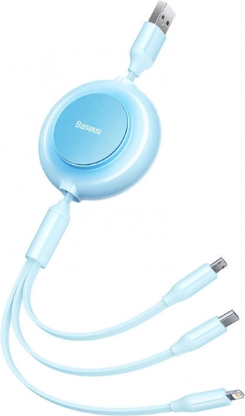 Drie connectoren in één kabel