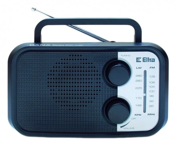 Draagbare radio DANA model 206 wit