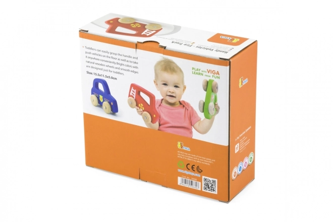 Houten brandweerautootje