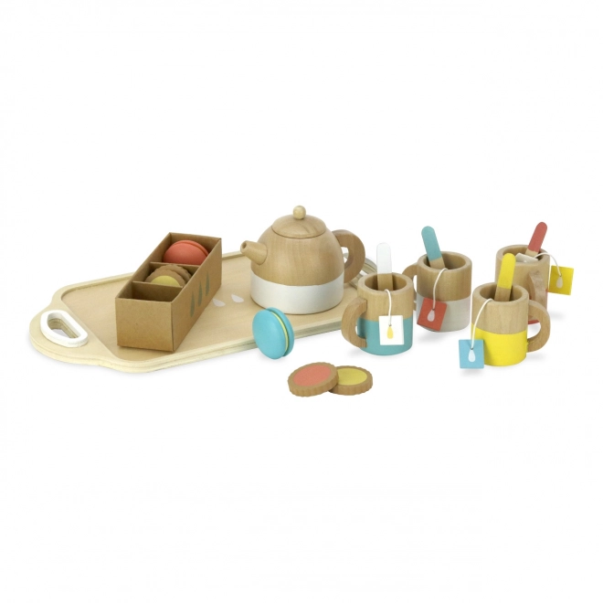 Grote houten theeset Vilac