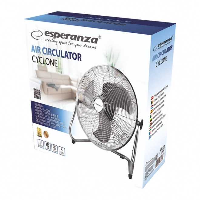 Ventilator Esperanza Cyclone EHF006 zilverkleurig