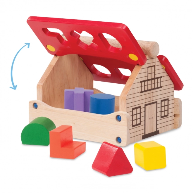 Houten Huis Insteekpuzzel