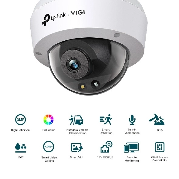VIGI 4MP Dome Camera met Volledige Kleur