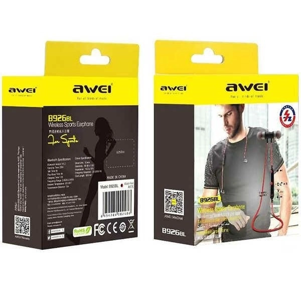 Awei Bluetooth sportoordopjes B926BL zwart
