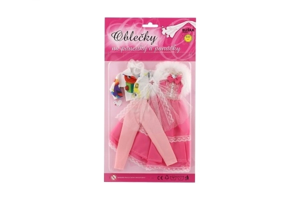Poppenkleertjes met accessoires - 2 stuks