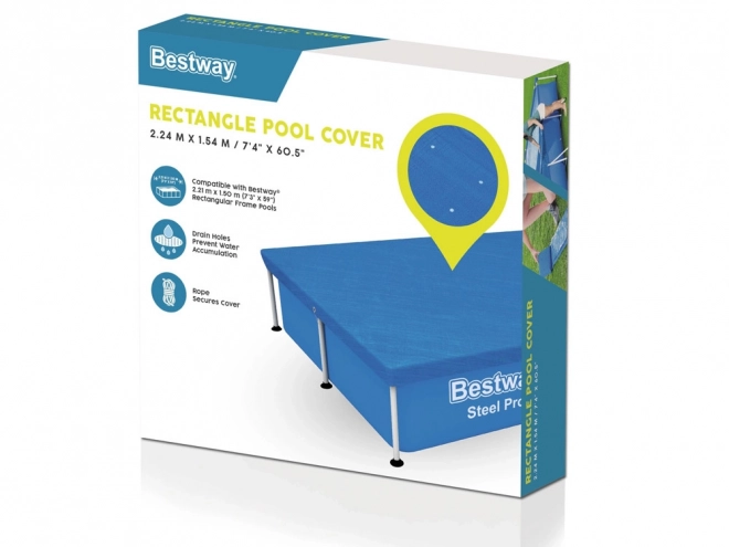 Afdekzeil voor rechthoekig zwembad Bestway 224x154 cm