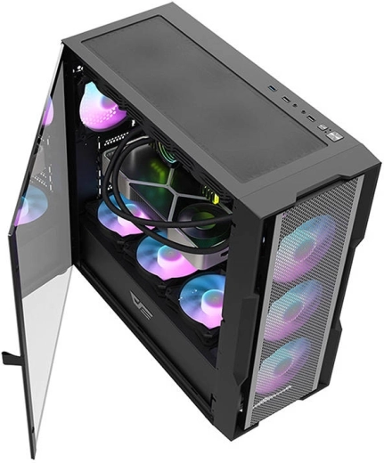 Scharnierend zijpaneel van gehard glas