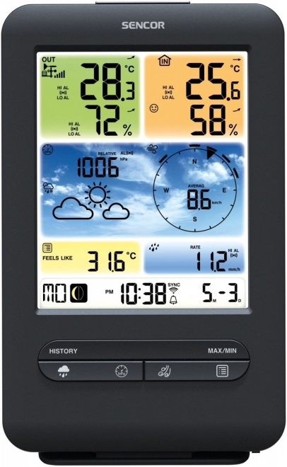 Professioneel weerstation met WiFi-sensor 5v1