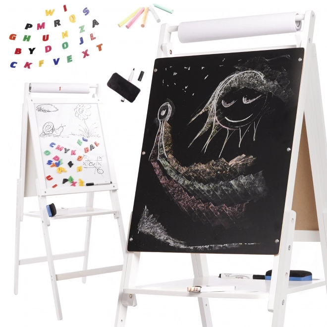 Magnetisch houten schoolbord wit groot XXL